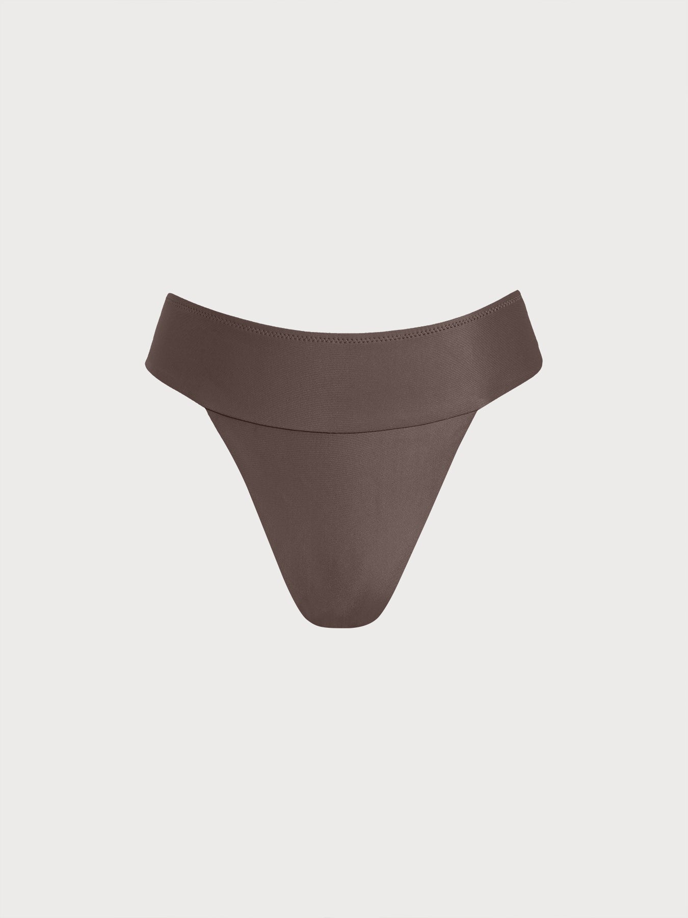 Premium Koyu Kahve Geniş Bel Bikini Altı - ECONYL®