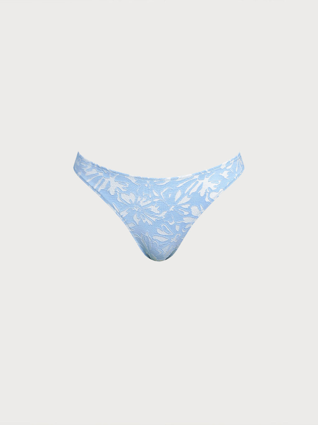 Premium Açık Mavi Dokulu Tam Kapama Bikini Altı