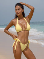 Sarı O-Halka Bikini Altı - Şık ve Rahat Plaj Modası