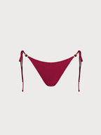 Kırmızı Doku Boncuklu Premium Bikini Altı