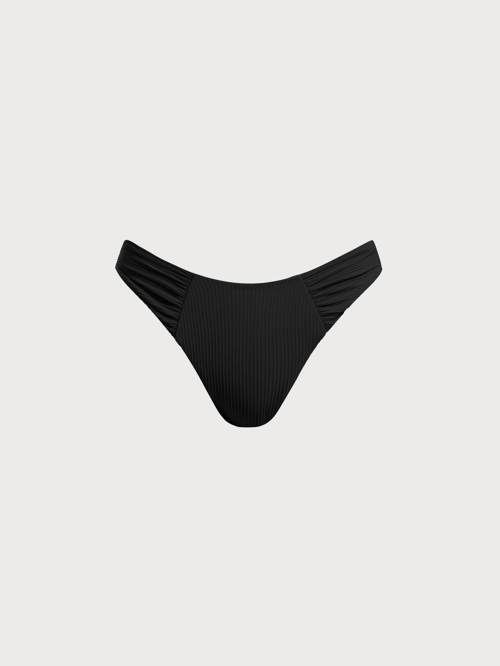 Premium Siyah Kırışık Doğal Bikini Altı - Rahat ve Şık