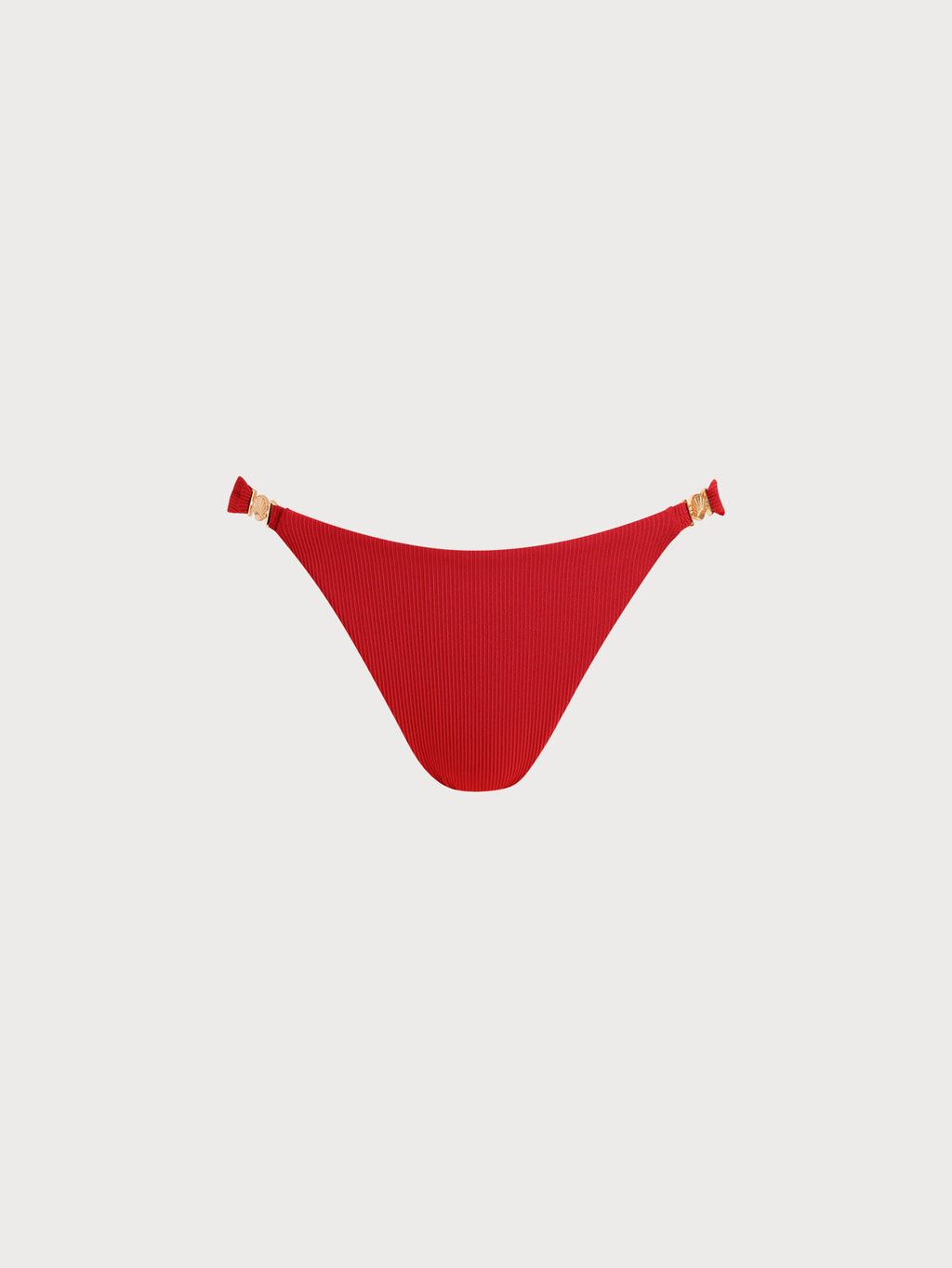 Şık Kırmızı Altın Aksesuar Bikini Altı - Yaz Modası