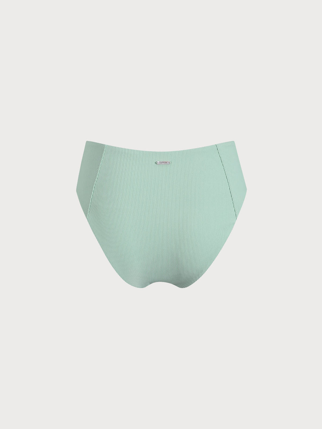 Siyah Ribanalı Yüksek Bel Tam Kapama Bikini Altı