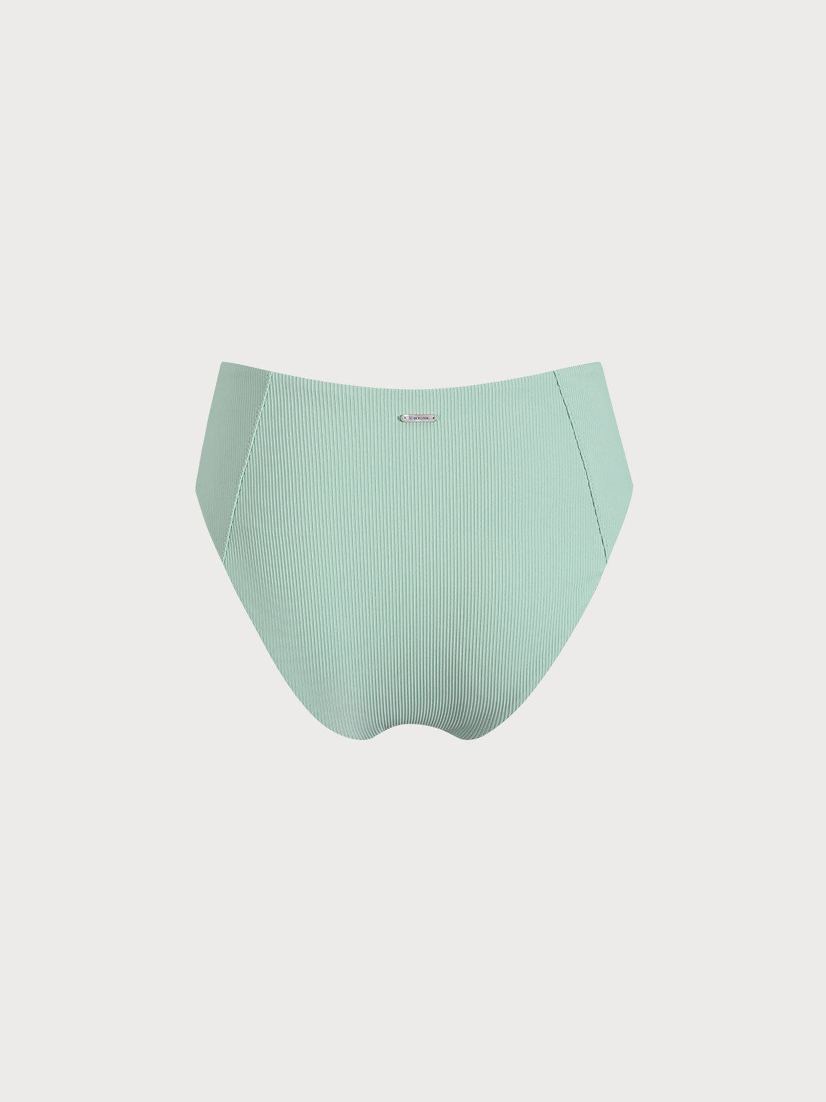 Siyah Ribanalı Yüksek Bel Tam Kapama Bikini Altı
