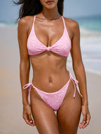 Premium Pembe Dokulu Bikini Altı - Şık ve Rahat