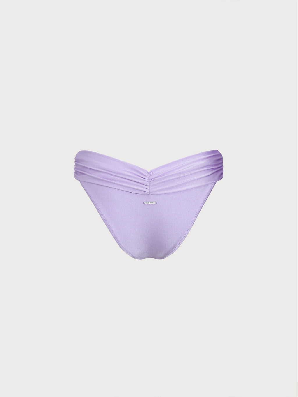 Şık Mor Fırfırlı Bikini Altı - Yaz Plaj Modası