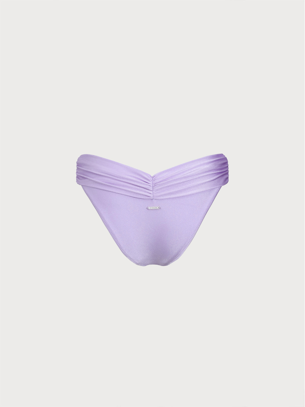 Şık Mor Fırfırlı Bikini Altı - Yaz Plaj Modası