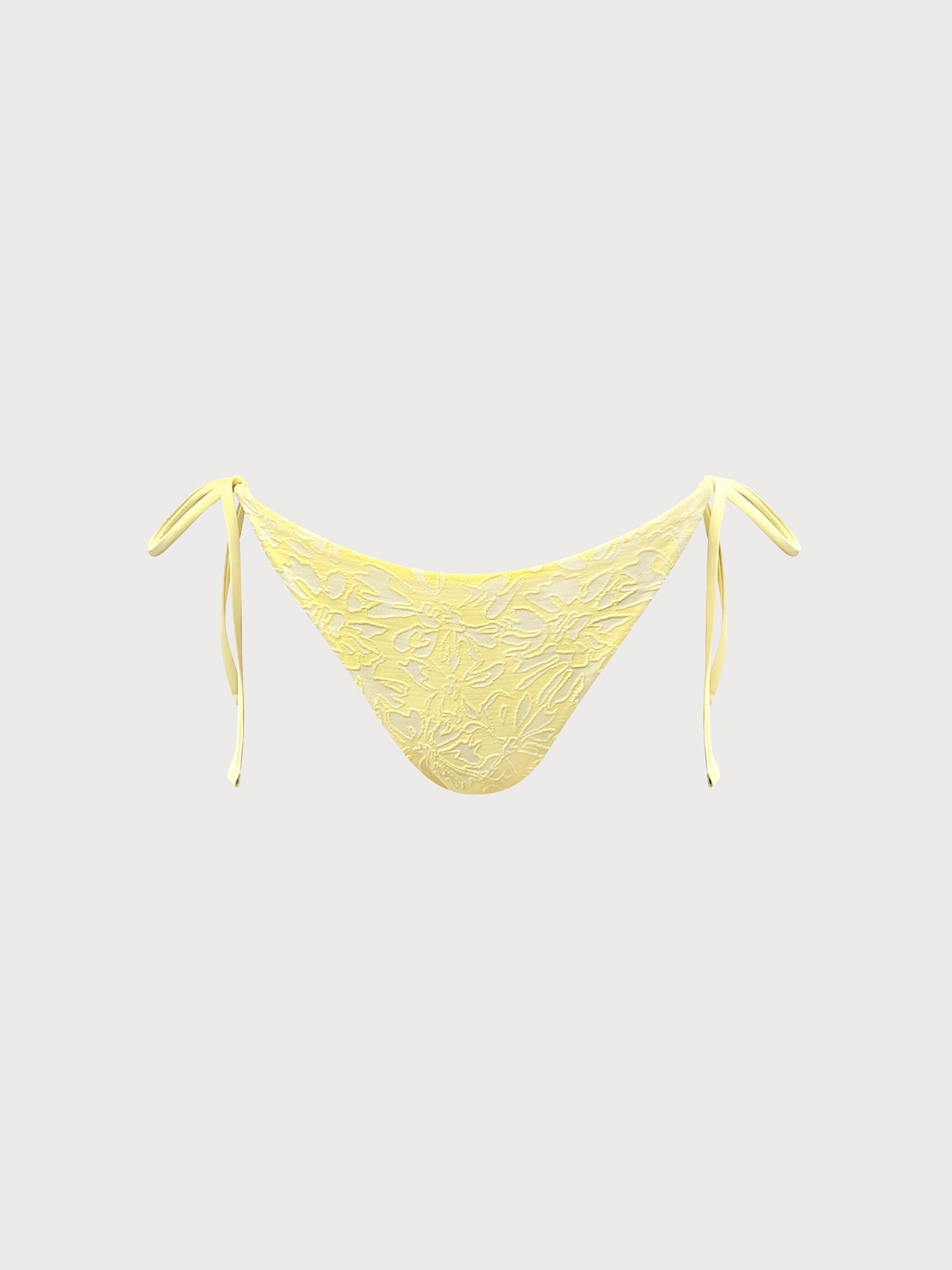 Şık Sarı Dokulu Bikini Altı - Yaz Modası
