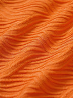 Turuncu Doku Detaylı Şık Bikini Altı