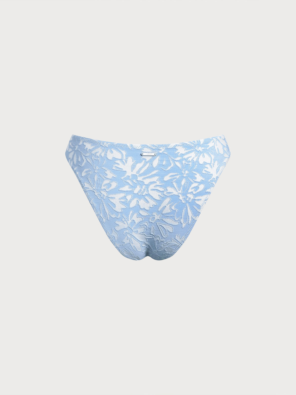 Premium Açık Mavi Dokulu O-Halka Bikini Altı