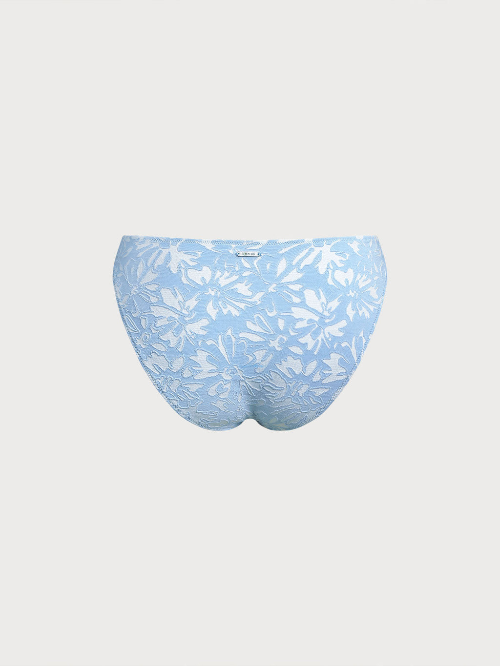 Premium Açık Mavi Dokulu Tam Kapama Bikini Altı