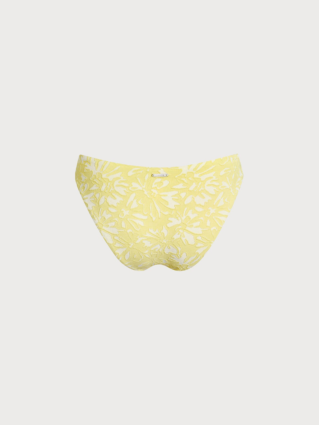 Premium Sarı Dokulu O-Yüzük Bikini Altı - Şıklık ve Konfor