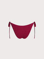 Kırmızı Doku Boncuklu Premium Bikini Altı