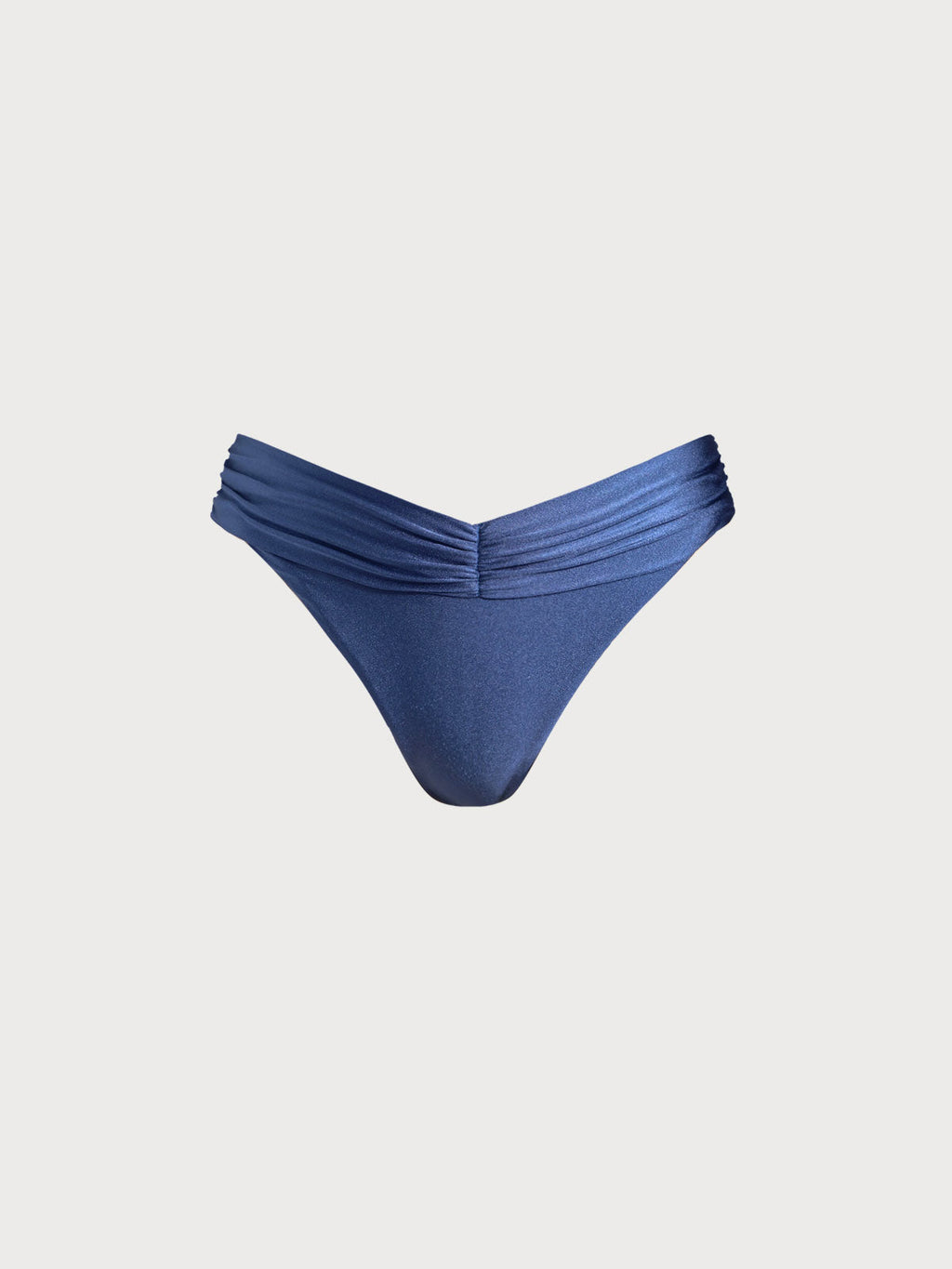 Şık Mavi Kırışık Bikini Altı - Yaz Plaj Modası