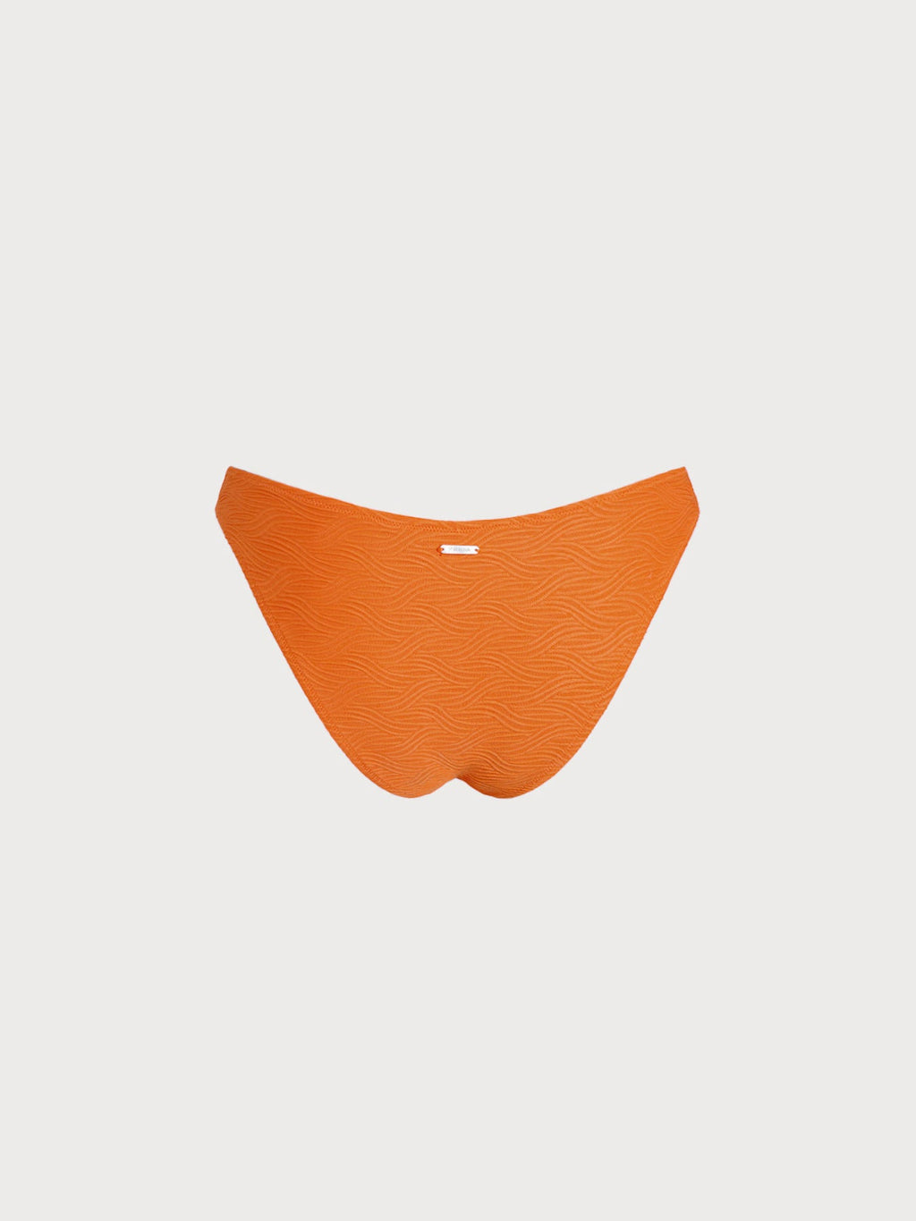Turuncu Doku Detaylı Şık Bikini Altı