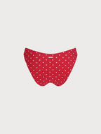 Şık Kırmızı Puantiye Bikini Altı - Yaz Modası