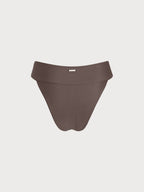 Premium Koyu Kahve Geniş Bel Bikini Altı - ECONYL®