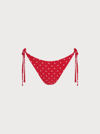 Kırmızı Puantiye Desenli Bikini Altı - Şık ve Rahat