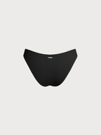 Premium Siyah Kırışık Doğal Bikini Altı - Rahat ve Şık