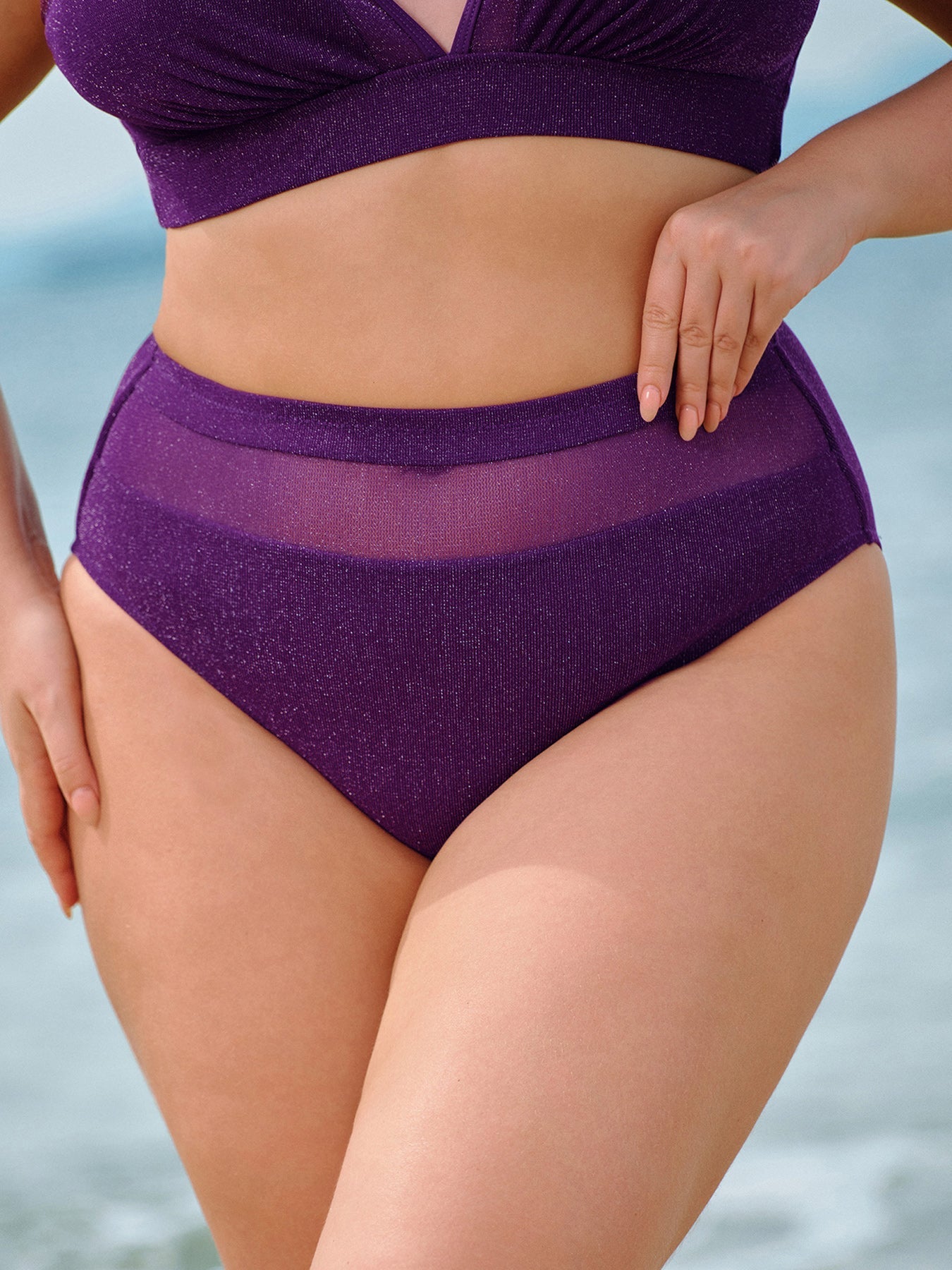 Mor File Büyük Beden Bikini Altı - Şık ve Rahat Seçim