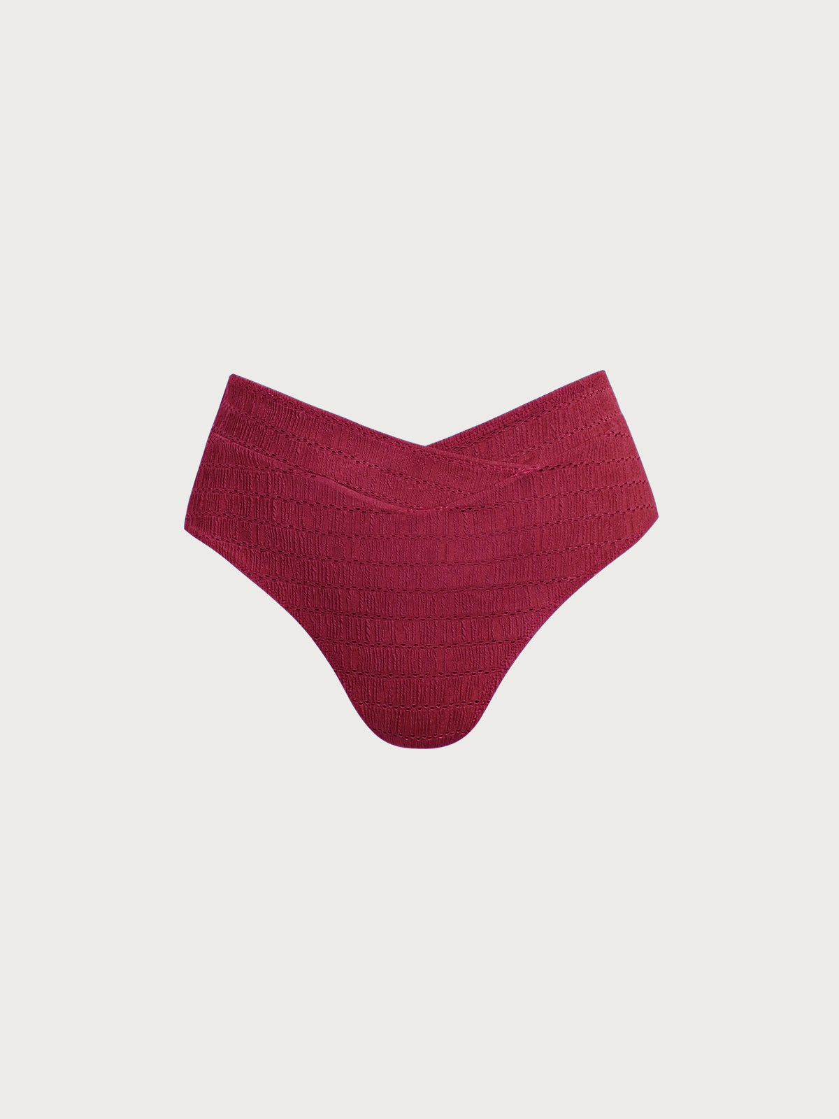 Şık Kırmızı V Kesim Büyük Beden Bikini Altı - Rahat ve Modern