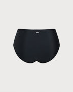 Şık Siyah Büyük Beden Kırışık Bikini Altı