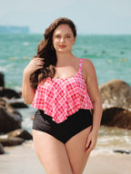 Şık Siyah Büyük Beden Kırışık Bikini Altı