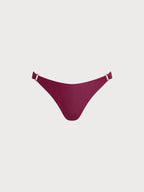 Şarap Kırmızı ECONYL® Premium O-Halka Bikini Altı