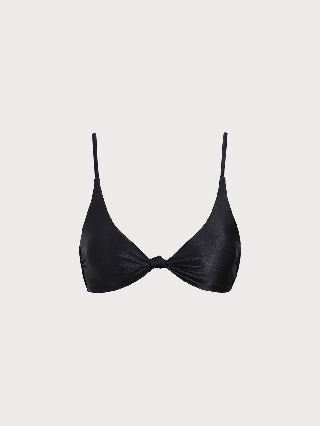 ECONYL® Siyah Düğüm Bikini Üstü - Şık ve Sürdürülebilir