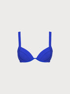 Şık Mavi Destekli Bikini Üstü - Yaz Plaj Modası