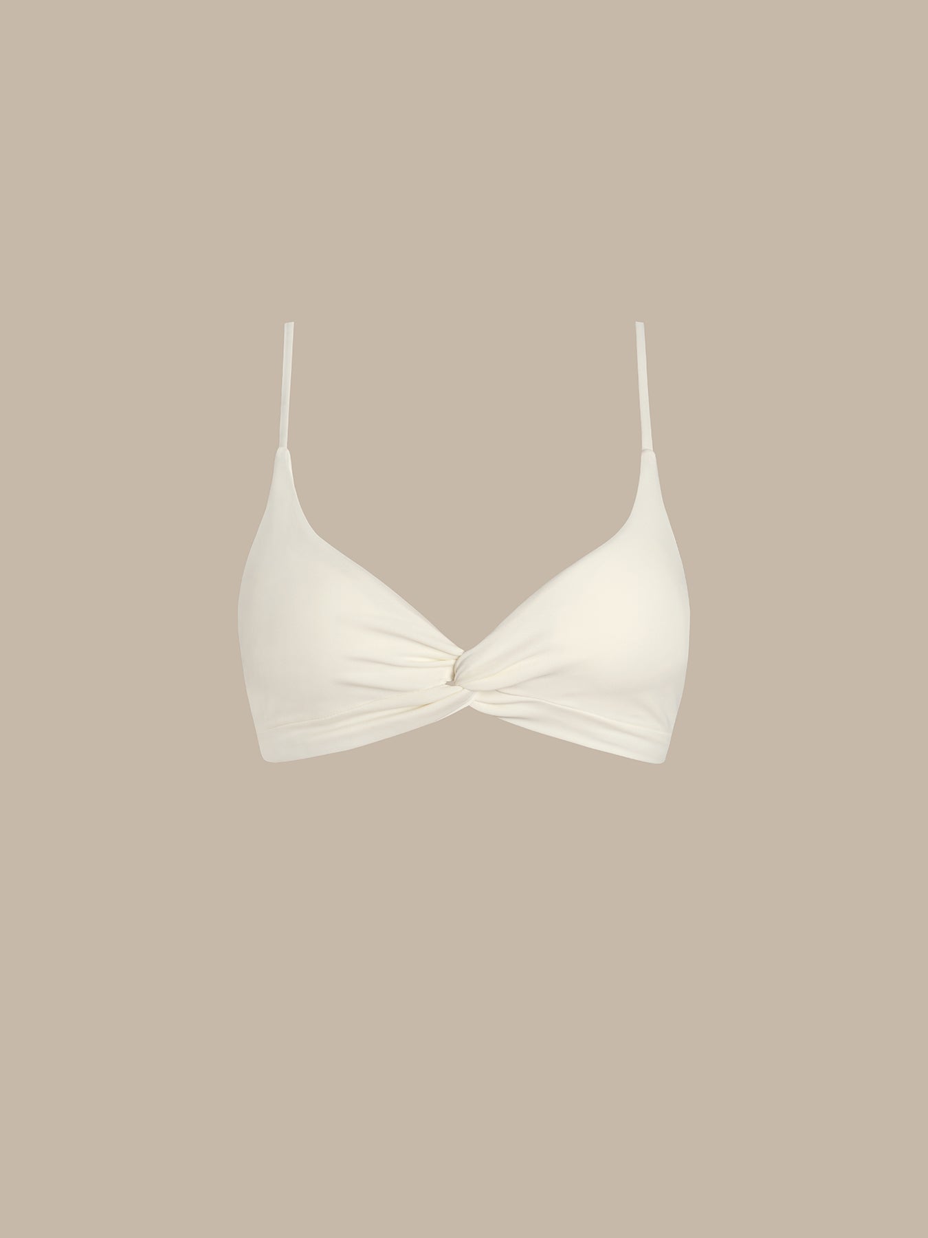ECONYL® Off White Dönüşümlü Bikini Üstü - Şık ve Sürdürülebilir