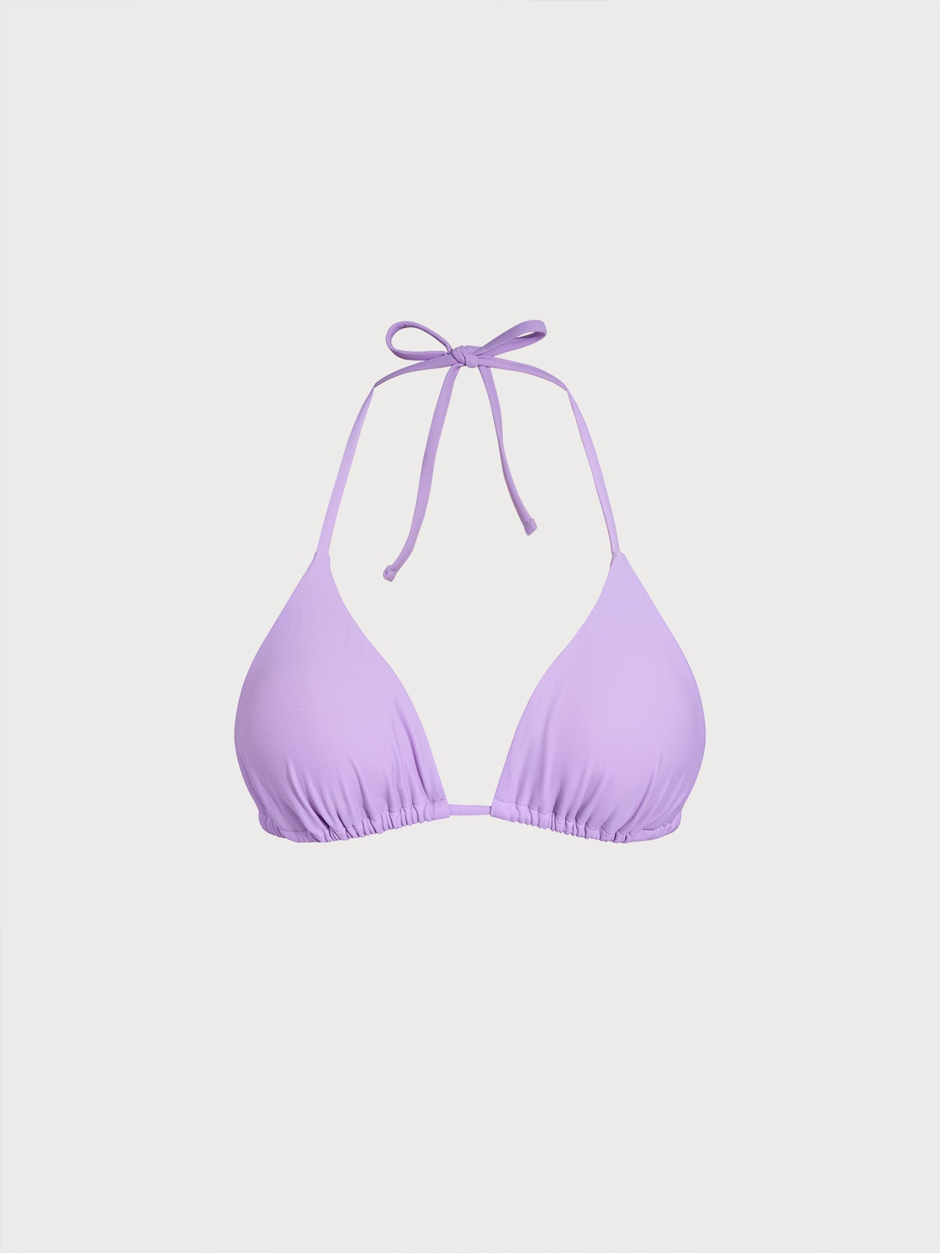 ECONYL® Mor Halter Üçgen Bikini Üstü - Şık ve Sürdürülebilir