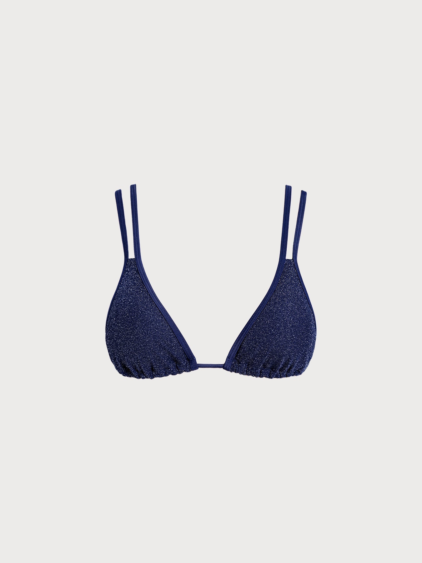 Şık Mavi Askılı Bikini Üstü - Yaz Plaj Modası