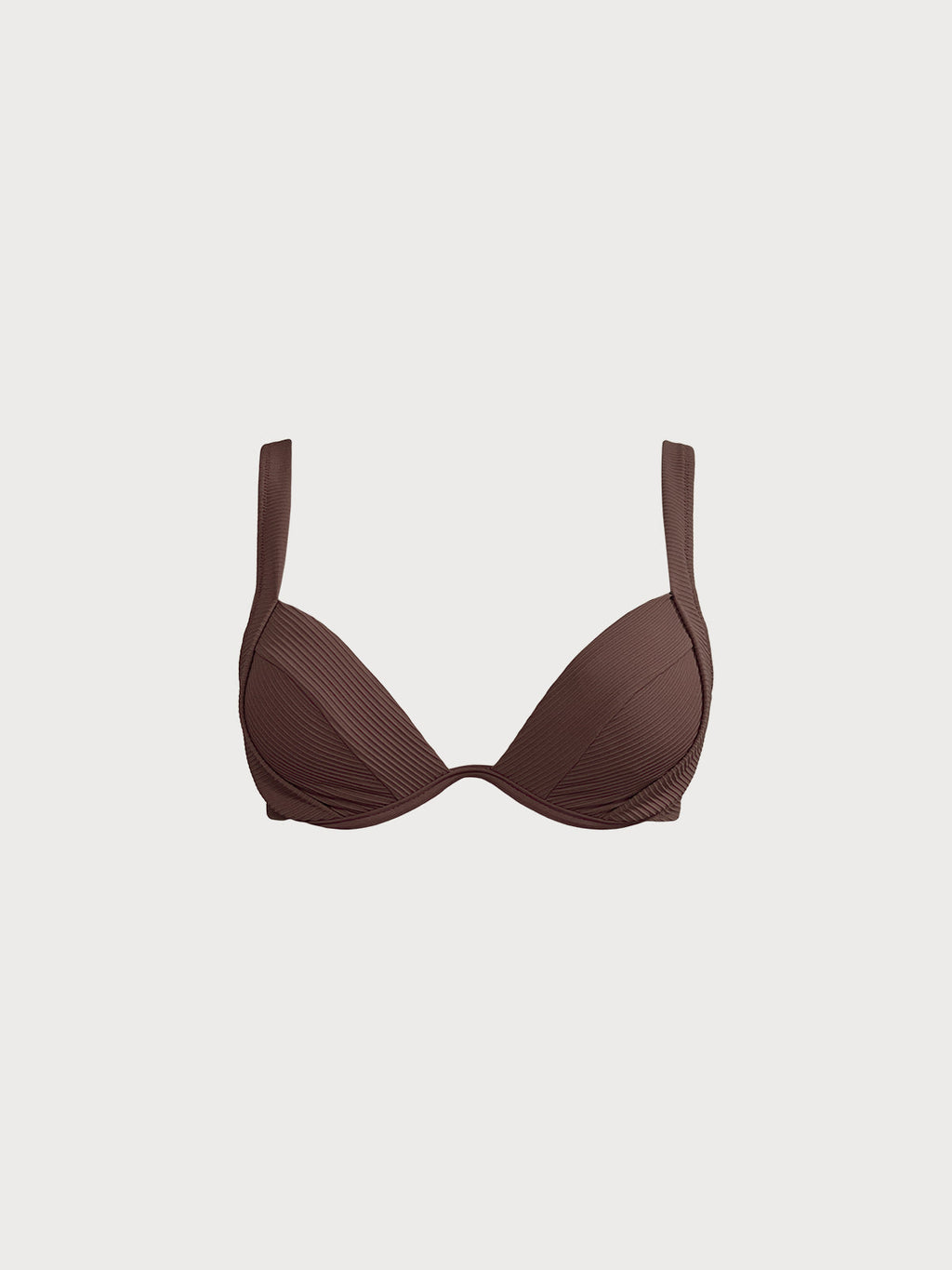 Premium Kahve Renk Desteksiz Bikini Üstü - Şık ve Rahat