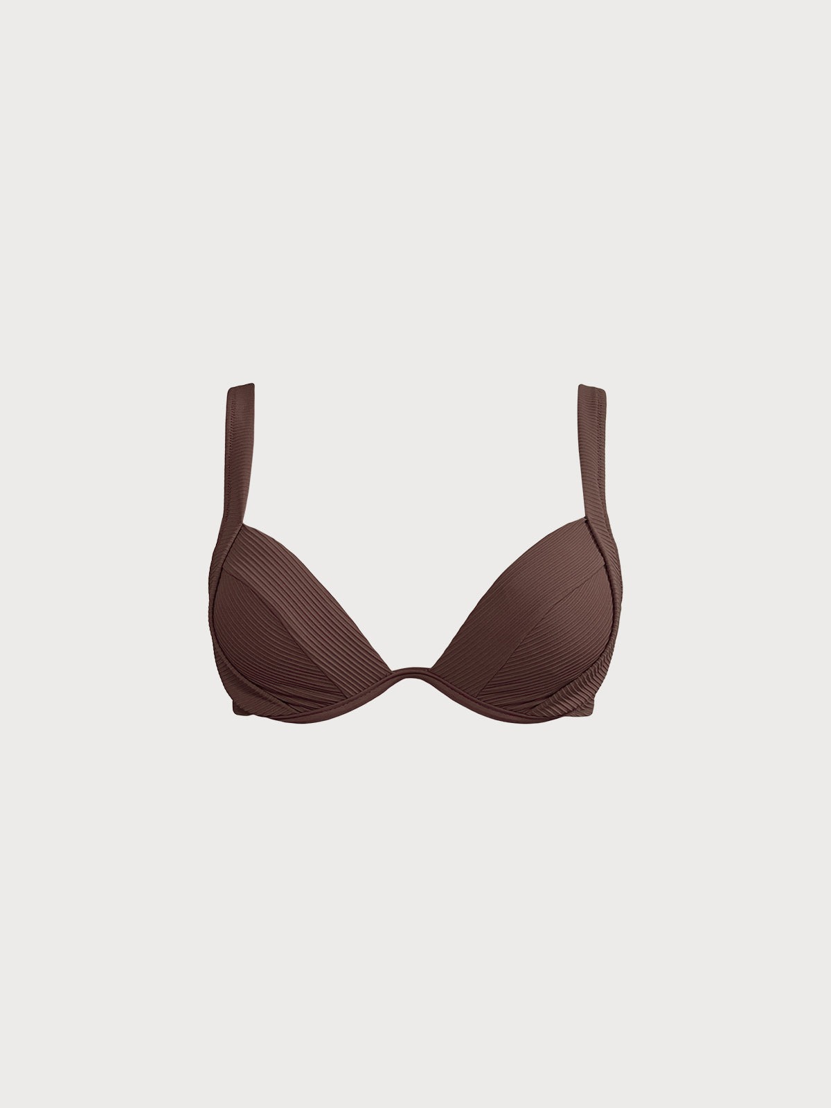 Premium Kahve Renk Desteksiz Bikini Üstü - Şık ve Rahat