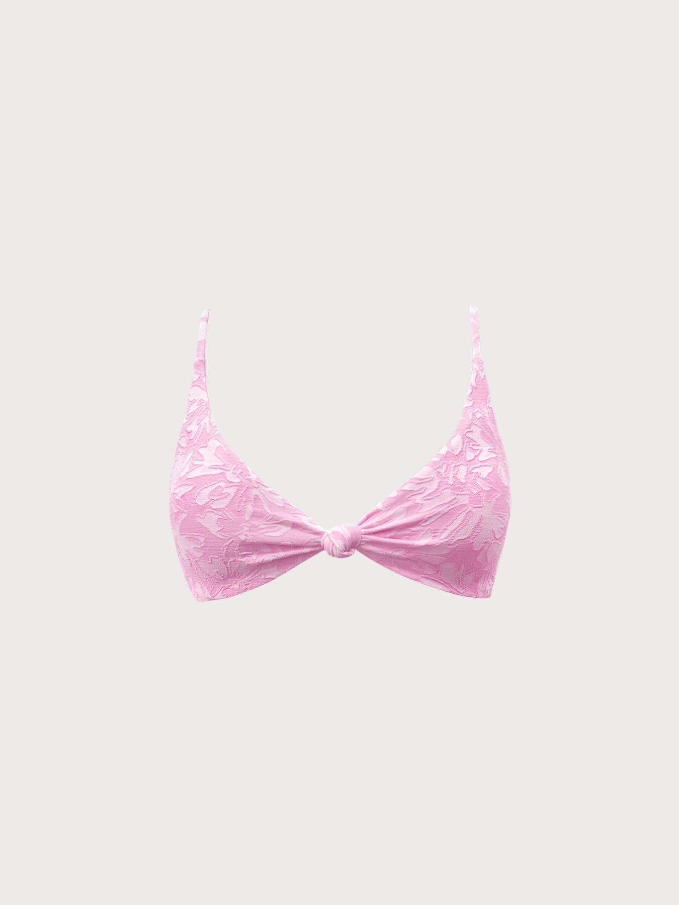 Kadın Pembe Çiçekli Bikini Üstü - Şık ve Rahat Yaz Modası