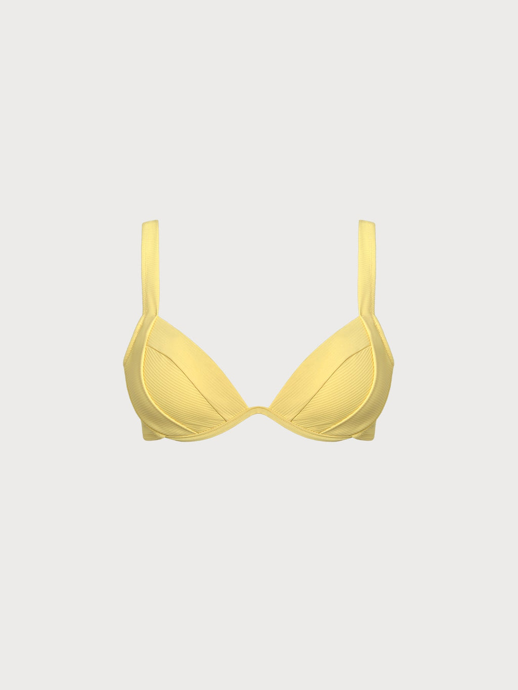 Yüksek Destekli Sarı Bikini Üstü - Şıklık ve Konfor