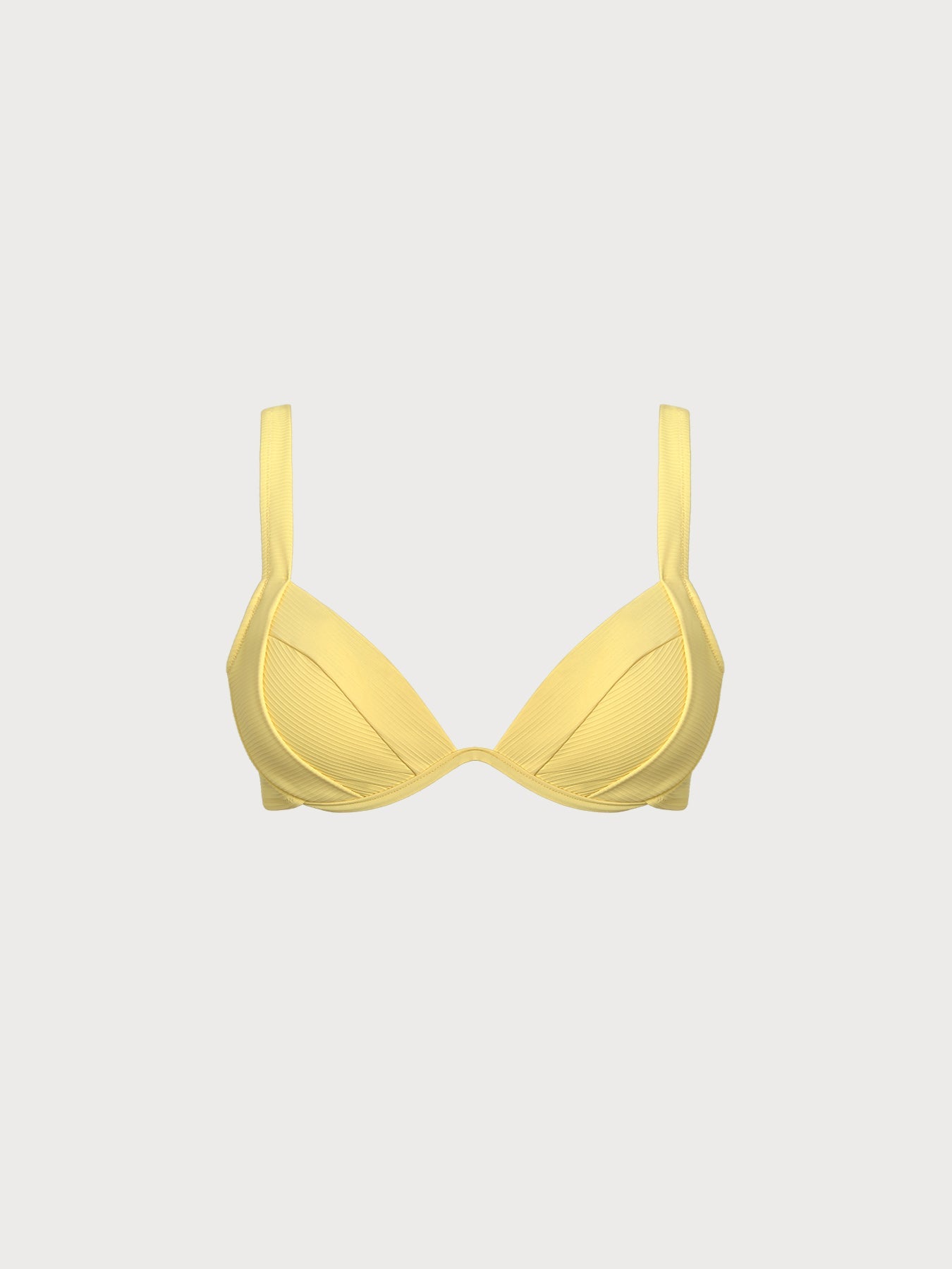 Yüksek Destekli Sarı Bikini Üstü - Şıklık ve Konfor