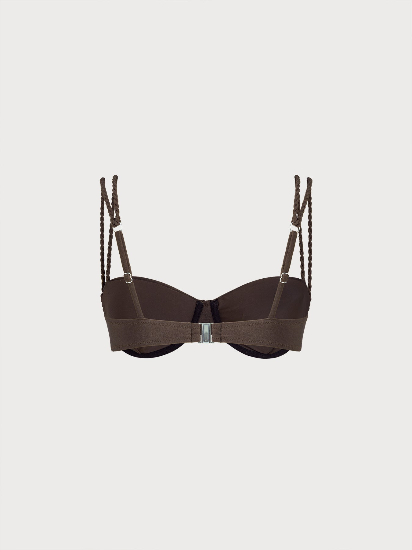 Premium Koyu Kahverengi İki Kayışlı Destekli Bikini Üstü