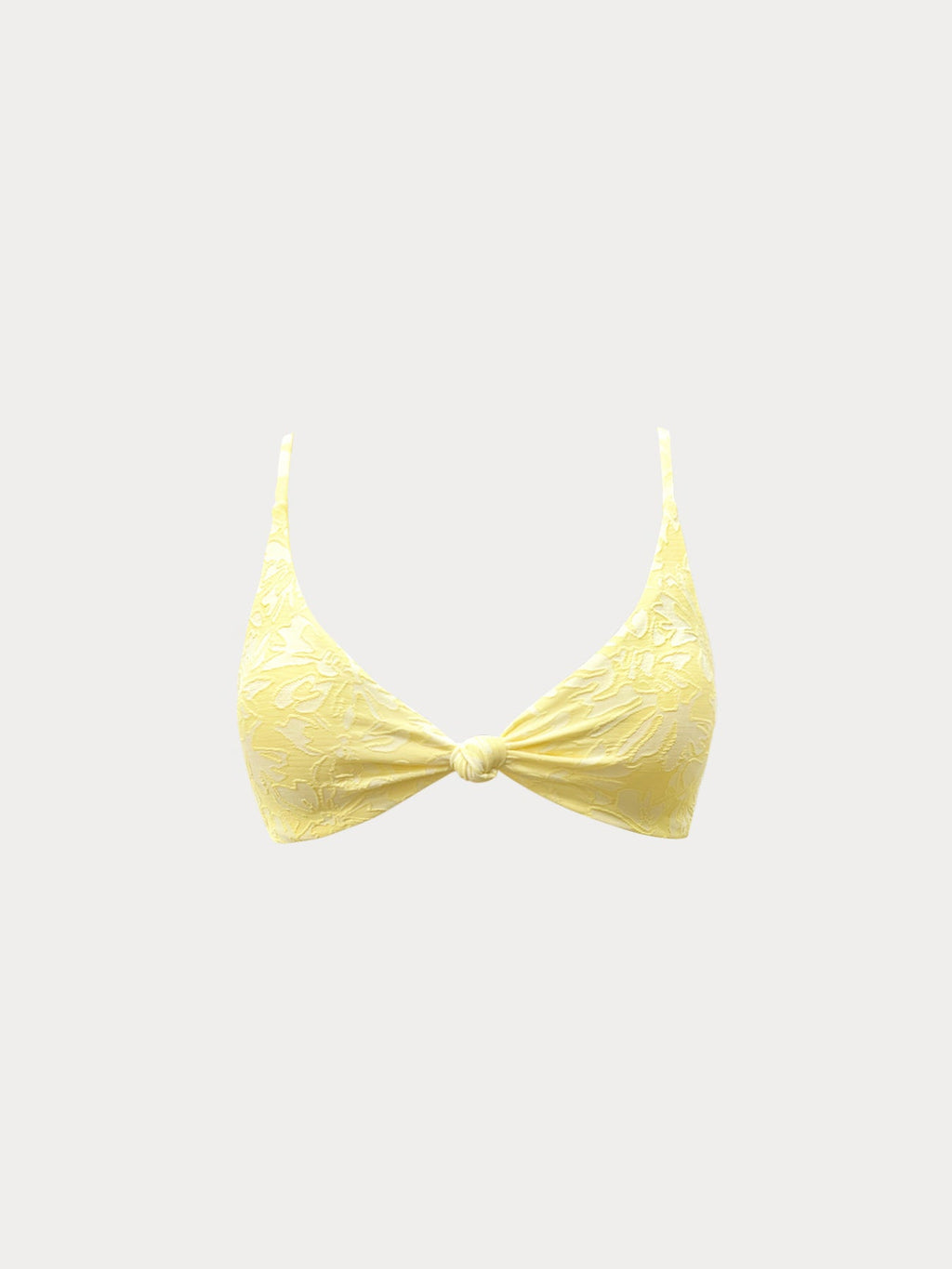 Premium Sarı Dokulu Bikini Üstü - Şıklık ve Konfor