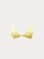 Premium Sarı Dokulu Bikini Üstü - Şıklık ve Konfor