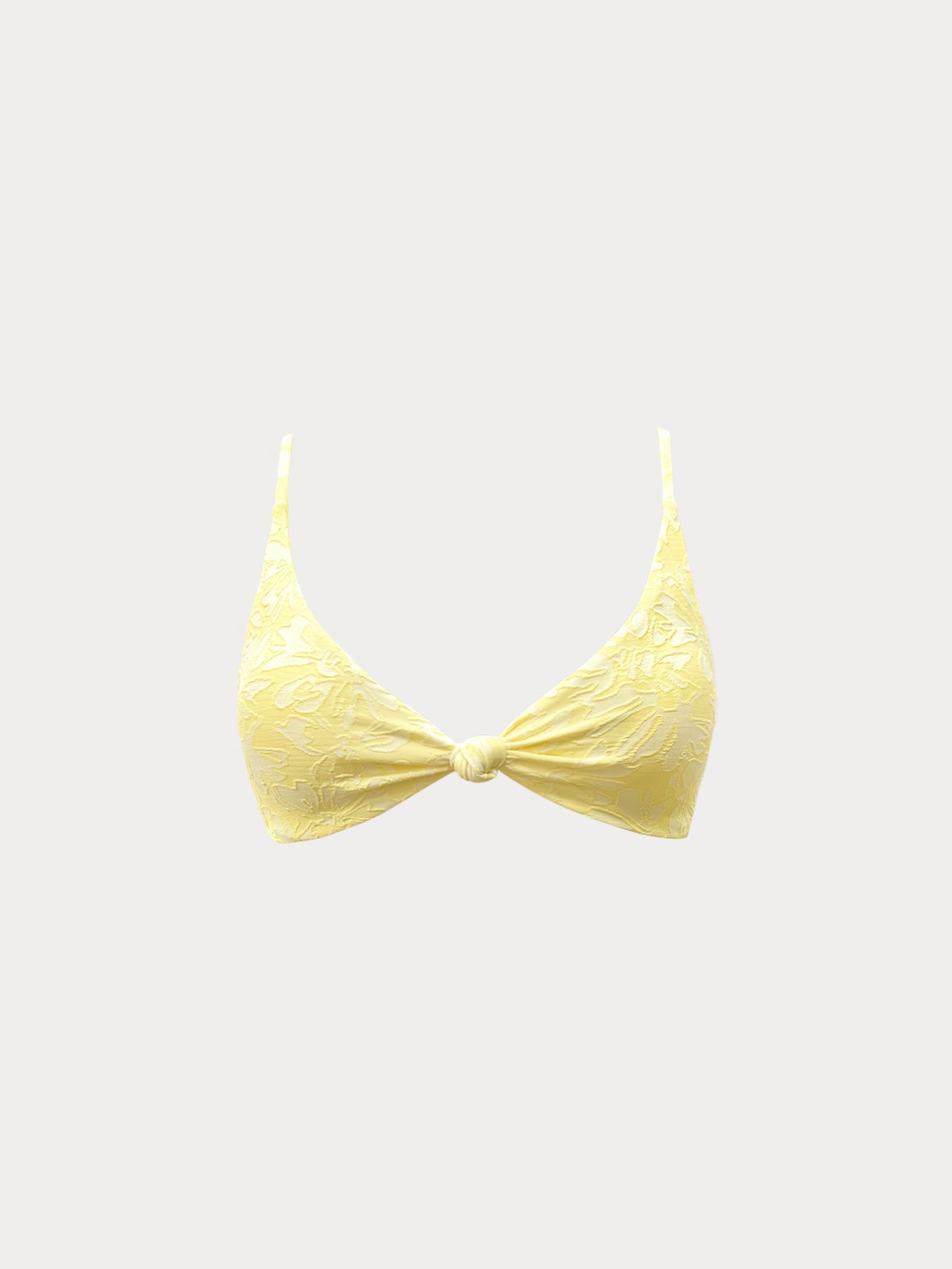 Premium Sarı Dokulu Bikini Üstü - Şıklık ve Konfor