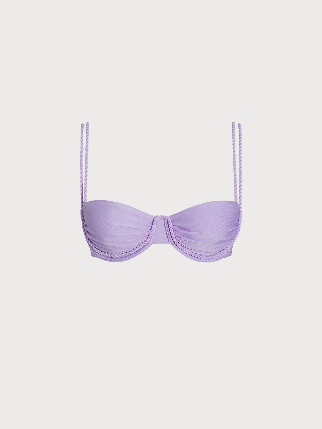 Mor Destekli İkili Kayışlı Bikini Üstü - Şık ve Rahat