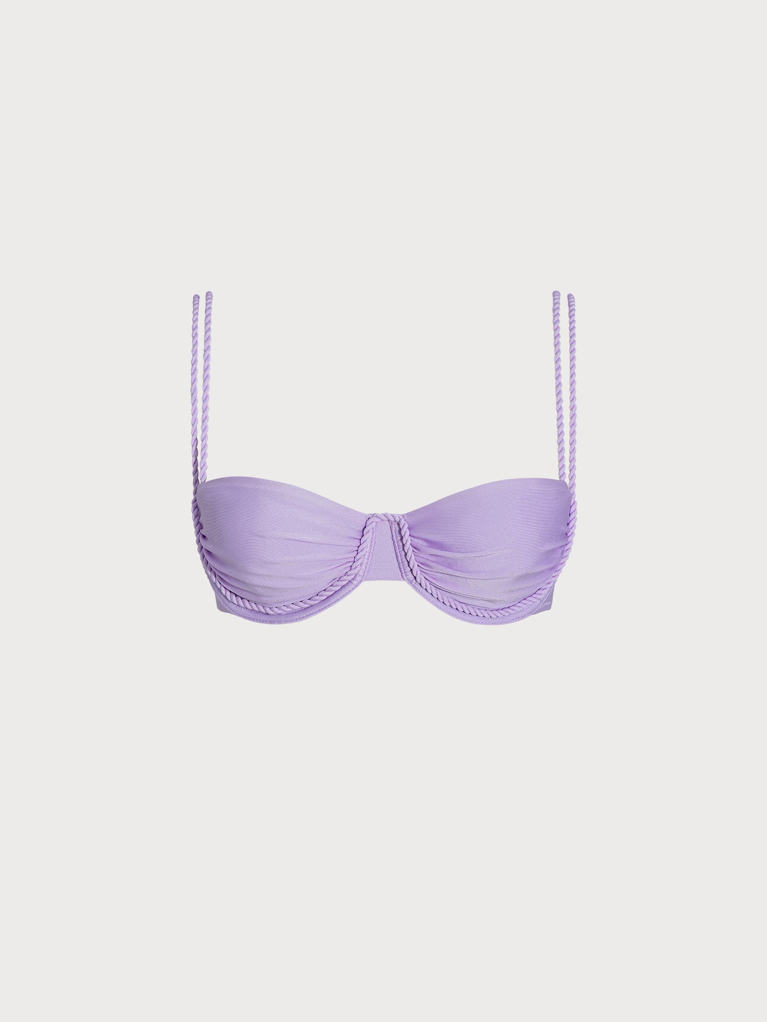 Mor Destekli İkili Kayışlı Bikini Üstü - Şık ve Rahat