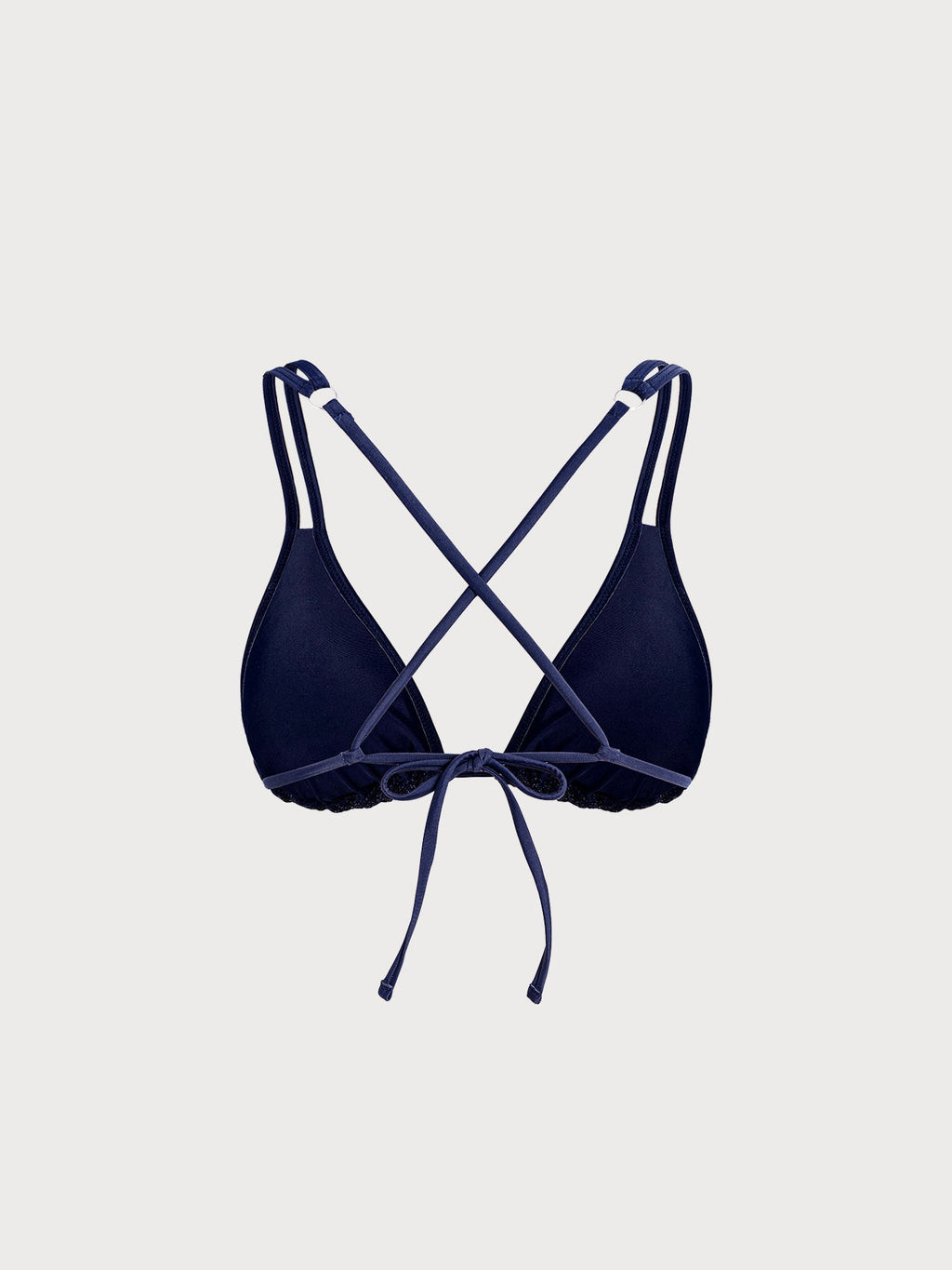 Şık Mavi Askılı Bikini Üstü - Yaz Plaj Modası