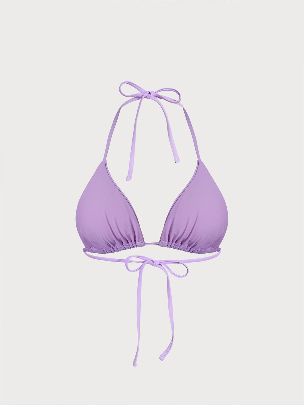 ECONYL® Mor Halter Üçgen Bikini Üstü - Şık ve Sürdürülebilir