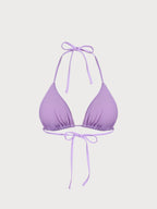ECONYL® Mor Halter Üçgen Bikini Üstü - Şık ve Sürdürülebilir