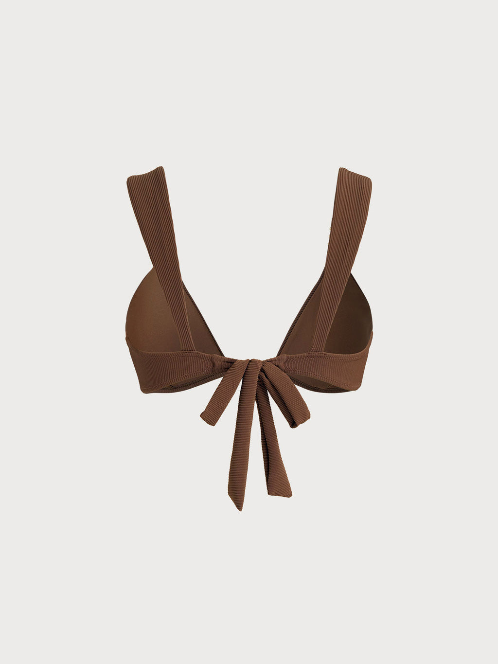 Şık Kahverengi Altın Detaylı Bikini Üstü - Yaz Modası