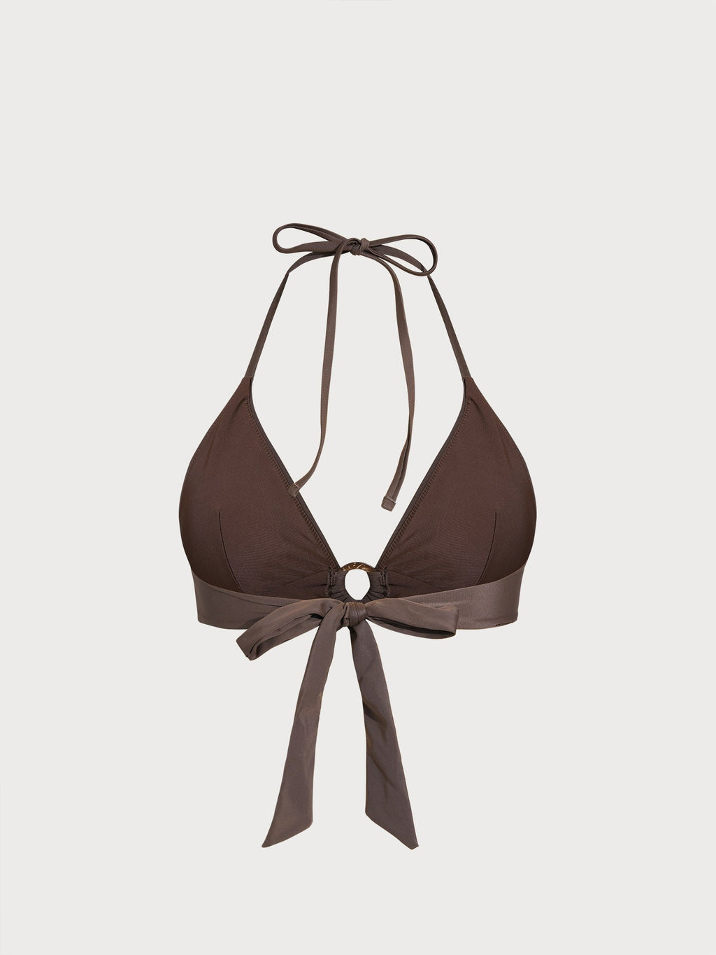 Premium Koyu Kahve O-Halka Bikini Üstü - ECONYL®
