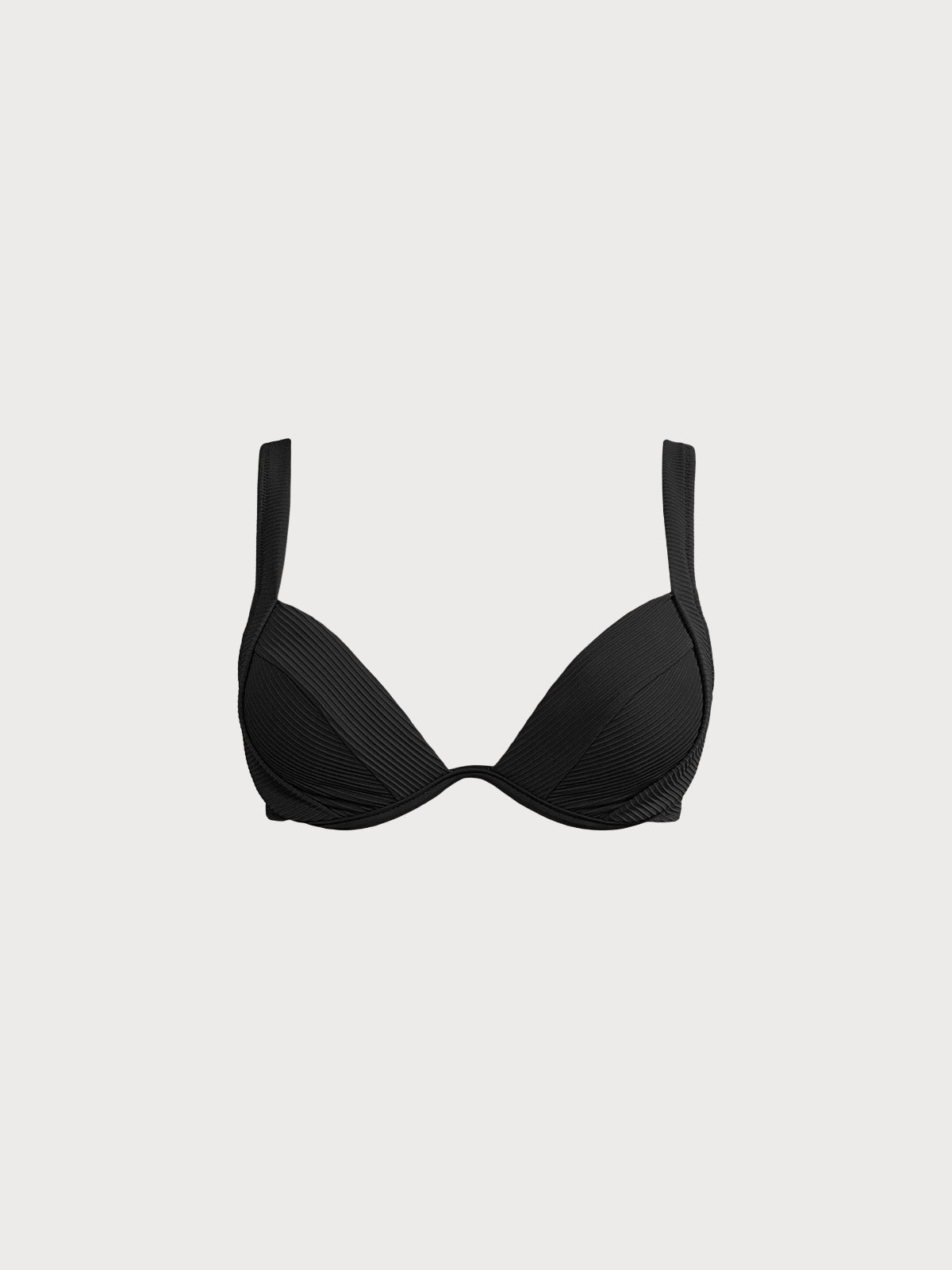 Şık Siyah Destekli Bikini Üstü - Konfor ve Stil Bir Arada